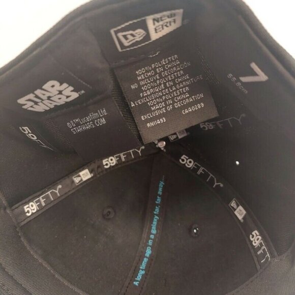 New Era Mens 59Fifty 5950 Cracked WM Star Wars Fitted Hat Black Size 7 - Picture 7 of 8